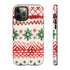 Watercolor Study of Christmas Patterns - Impact Resistant Phone Case iPhone 12 Pro Glossy